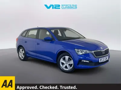 Used Skoda Scala SE 95 HP (69 kW) 2022 Blue Hatchback
