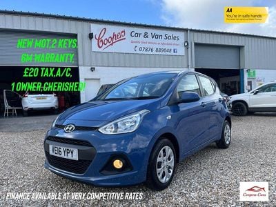 Blue Used 2016 Hyundai i10 SE Hatchback | £4,295 (Fair price)