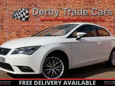 Used Seat Leon SE Technology 110 HP (80 kW) 2015 White Hatchback