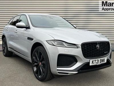Hakuba silver metallic Used 2021 Jaguar F-Pace R-Dynamic SUV | £28,498 (Fair price)