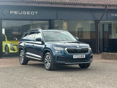 Second-hand Skoda Kodiaq SE Drive 150 CP (110 kW) 2022 Albastru SUV