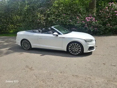 Used Audi A5 Cabriolet S-Line 190 HP (139 kW) 2017 White Cabriolet