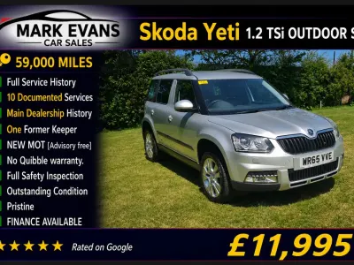 Used Skoda Yeti SE L 110 HP (80 kW) 2015 Silver SUV