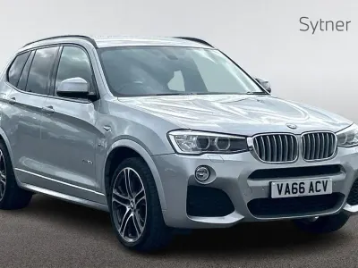 Begagnad BMW X3 M Sport 254 HK (186 kW) 2016 Silver SUV
