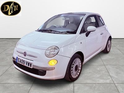 Used Fiat 500 Lounge 69 HP (50 kW) 2009 White Cabriolet