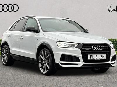 Glacier white, metallic Used 2018 Audi Q3 Black Edition SUV | £18,940