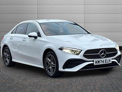 Polar white Used 2024 Mercedes A250 AMG Line Premium Sedan | £24,995 (Fair price)