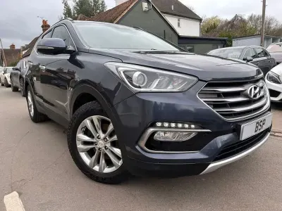 Begagnad Hyundai Santa Fe Premium 200 HK (147 kW) 2016 Blå SUV