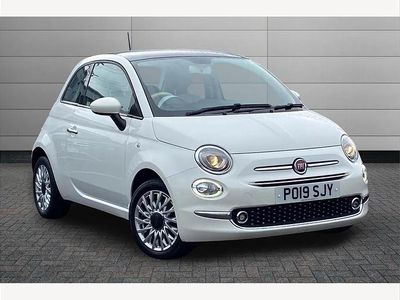 White Used 2019 Fiat 500 Lounge Hatchback | £7,790 (Fair price)
