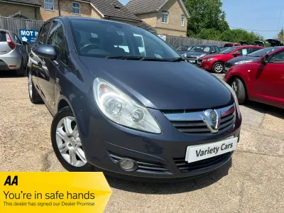 Used Vauxhall Corsa Design Edition 90 HP (66 kW) 2009 Blue Hatchback