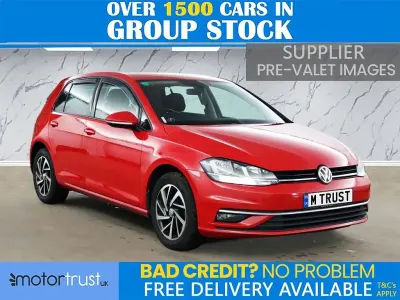 Used VW Golf VII Match 115 HP (84 kW) 2019 Red Hatchback