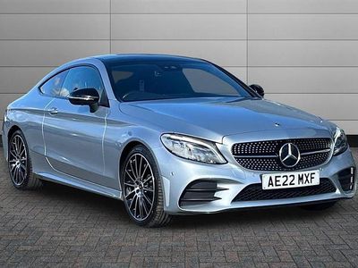 Used Mercedes C220 AMG line 194 HP (142 kW) 2022 High tech silver Coupe