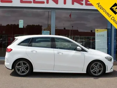 Used Mercedes B200 AMG line 150 HP (110 kW) 2019 White Hatchback