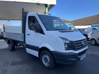 used VW Crafter 2.0 CR35 TDI C/C 109 BHP dropside with a tail lift
