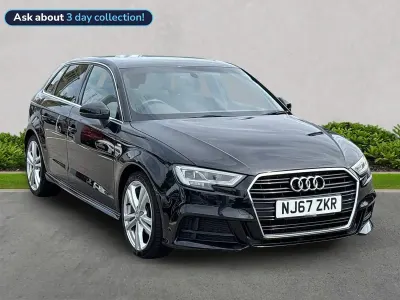 Used Audi A3 S-Line 2017 Black Hatchback