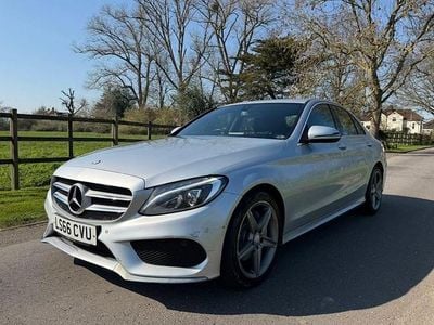 Used Mercedes C220 AMG line 170 HP (125 kW) 2016 Silver Sedan