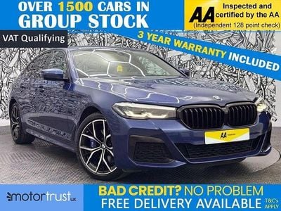 Used BMW 530e M Sport 2021 Blue Sedan