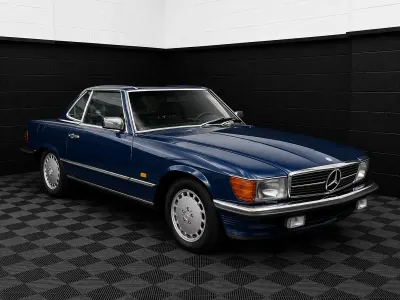 Usado Mercedes SL500 1987 Azul Cabrios