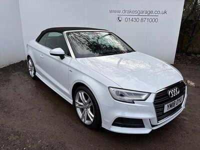 White Used 2018 Audi A3 Cabriolet S-Line Cabriolet | £16,490 (A bit pricey)