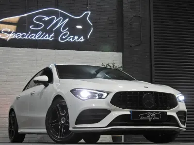 Used Mercedes CLA180 AMG line 136 HP (100 kW) 2019 White Sedan