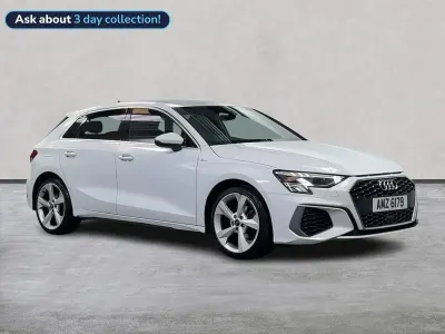 Used Audi A3 S-Line 110 HP (80 kW) 2023 White Sedan