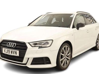 Used Audi A3 Black Edition 150 HP (110 kW) 2019 White Sedan