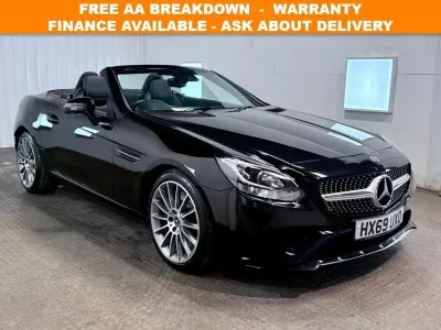 Used Mercedes SLC200 AMG line 2019 Black Cabriolet