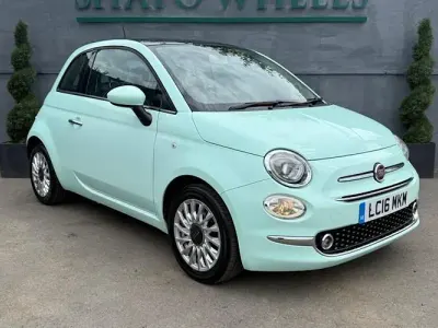Used Fiat 500 Lounge 69 HP (50 kW) 2016 Green Hatchback