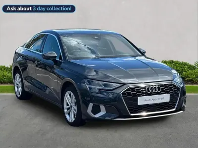 Begagnad Audi A3 Sport 110 HK (80 kW) 2022 Grå Sedan