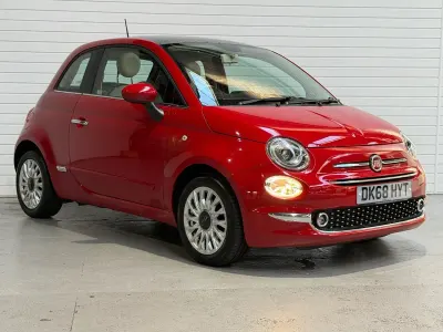 Used Fiat 500 Lounge 69 HP (50 kW) 2018 Red Hatchback