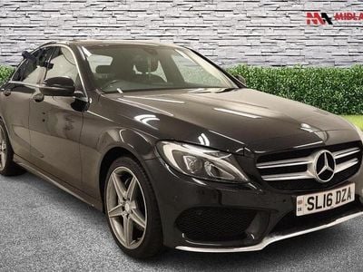 Used Mercedes C200 AMG line 136 HP (100 kW) 2016 Black Sedan