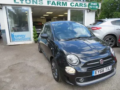 Used Fiat 500 S 2017 Black Hatchback