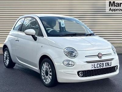 White Used 2019 Fiat 500 Lounge Hatchback | £7,788 (Fair price)