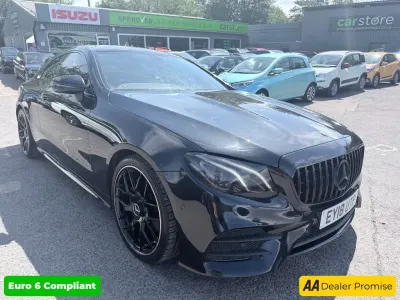 Used Mercedes E220 AMG Line Premium 194 HP (142 kW) 2018 Black Coupe