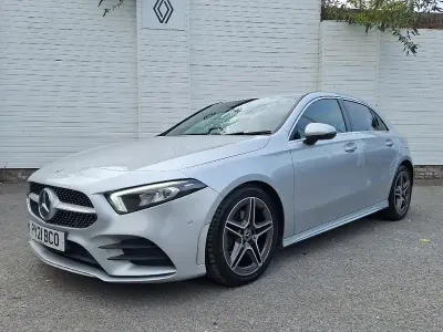 Used Mercedes A200 AMG Line Premium 150 HP (110 kW) 2021 Silver Hatchback