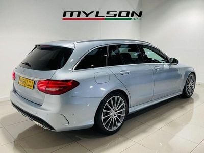Used Mercedes C220 AMG line 170 HP (125 kW) 2016 Silver Estate