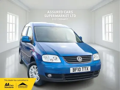 Begagnad VW Caddy 104 HK (76 kW) 2010 Blå Minibuss