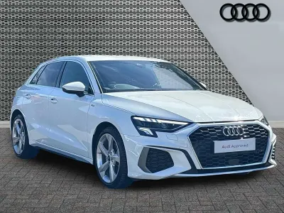 Used Audi A3 S-Line 110 HP (80 kW) 2024 White Hatchback