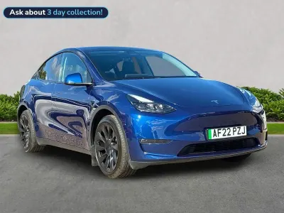 Used Tesla Model Y Long Range AWD 378 kW (514 HP) 2022 Blue SUV