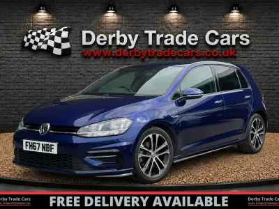 Used VW Golf VII R-line 150 HP (110 kW) 2018 Blue Hatchback