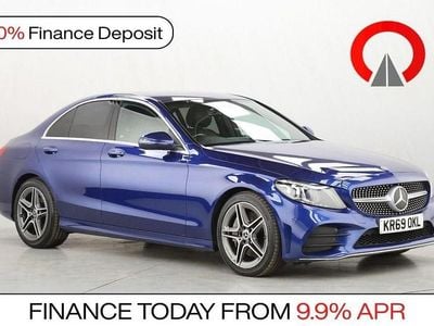 Used Mercedes C300 AMG Line Premium 245 HP (180 kW) 2019 Blue Sedan