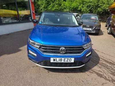 Used VW T-Roc Design 150 HP (110 kW) 2018 Blue SUV