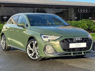 New Audi A3 Sportback S-Line 2026 Green Hatchback