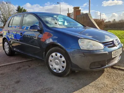 Used VW Golf V S 105 HP (77 kW) 2008 Blue Hatchback