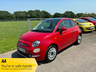 Used Fiat 500 Lounge 69 HP (50 kW) 2017 Red Hatchback