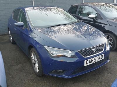 Used Seat Leon SE Dynamic 110 HP (80 kW) 2016 Blue Hatchback