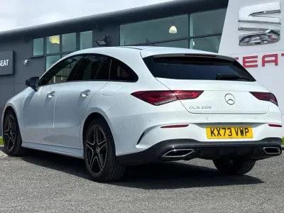 Used Mercedes CLA200 Shooting Brake AMG line 2023 White Estate