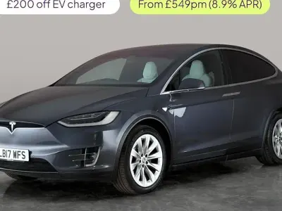 Used Tesla Model X Standard Range 306 kW (417 HP) 2017 Silver SUV