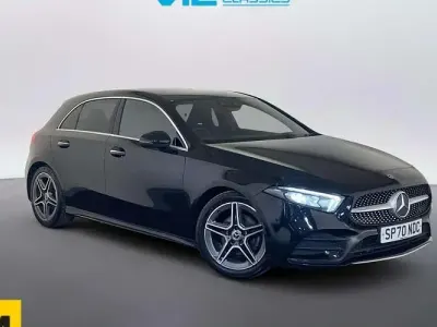 Used Mercedes A180 AMG line 116 HP (85 kW) 2020 Black Hatchback