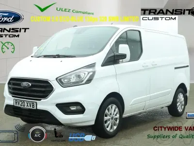 Used Ford Transit Custom Limited 130 HP (95 kW) 2020 White Van